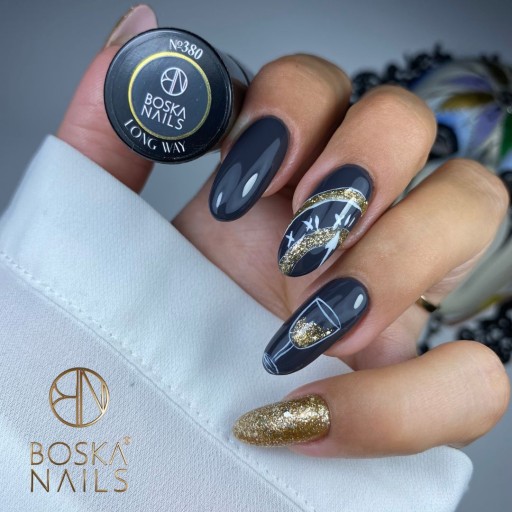 Частицы гибридного лака для ногтей BOSKA NAILS GLITTER Lagoon Rain 441