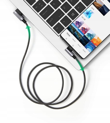 Угловой кабель Ugreen USB — USB Type C Quick Charge 3.0 QC3.0 3 А, 2 м