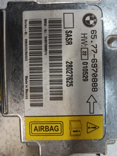 BMW E65 E66 CZUJNIK AIRBAG PODUSZEK 6970888