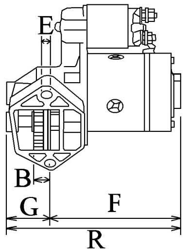 BRIGGS STRATTON JOHN DEERE СТАРТЕР 15 зубьев 113539 HC CARGO