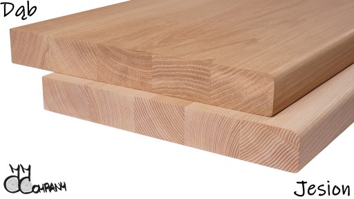 Лестница из ясеня «Змеянки», готовая к лакировке, столешницы 135x20x4 см