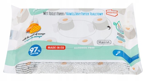 AKUKU Chusteczki PAPIER TOALETOWY nawilżany A0030