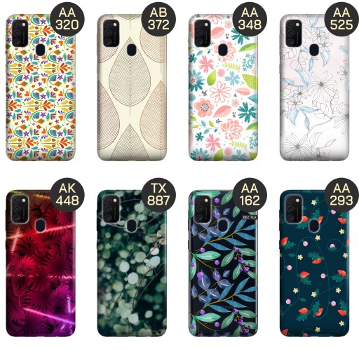 ETUI DO SAMSUNG GALAXY M21 WZORY FLORAL BOTANIKA BUKIETY OBUDOWA POKROWIEC