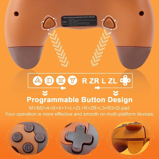Pad bezprzewodowy do konsoli Nintendo Switch brązowy