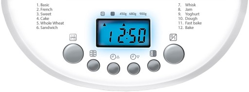 Хлебопечка MPM MUC-01 600 Вт, 12 программ