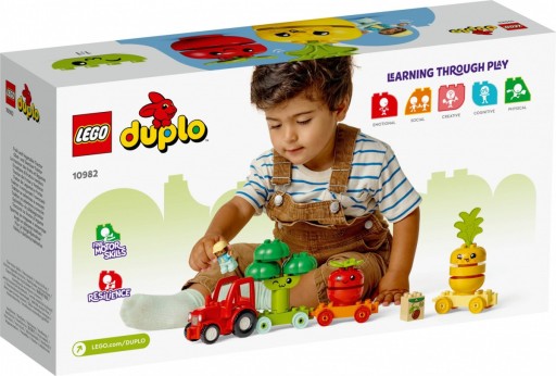 Блоки DUPLO 10982 Трактор с овощами и фруктами