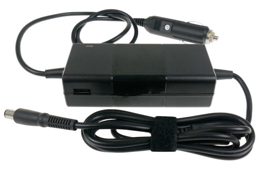 Ładowarka samochodowa 90W do DELL 19,5V 4,62A wtyk 7,4x5,0mm + USB 2A