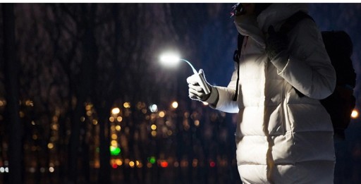 СИЛИКОНОВАЯ 6-СВЕТОДИОДНАЯ ЭНЕРГОСБЕРЕГАЮЩАЯ USB-ЛАМПА ДЛЯ КОМПЬЮТЕРА - СИНЯЯ