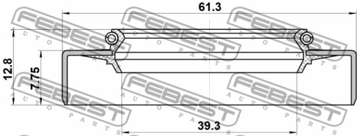 САЛЬНИК ПРИВОДНОГО ВАЛА HYUNDAI KIA FEBEST 95GDW-41610813R
