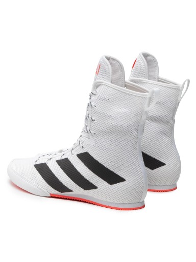 БОКСЕРСКИЕ КРОССОВКИ ADIDAS BOX HOG 3 ТРЕНИРОВОЧНЫЕ ВЫСОКИЕ БЕЛЫЕ GV9975 - 42