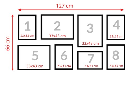 НАБОР Галерея 8 шт. Картины в рамке ЛЕС KPM224