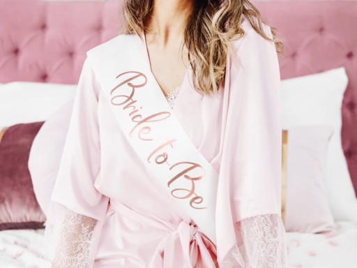 Пояс для девичника Bride To Be, розовое золото