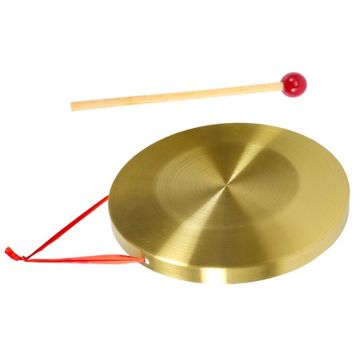 PRZENOŚNY INSTRUMENT GONG RĘCZNY PERKUSYJNY ZABAWNY INSTRUMENT PERKUSYJNY K