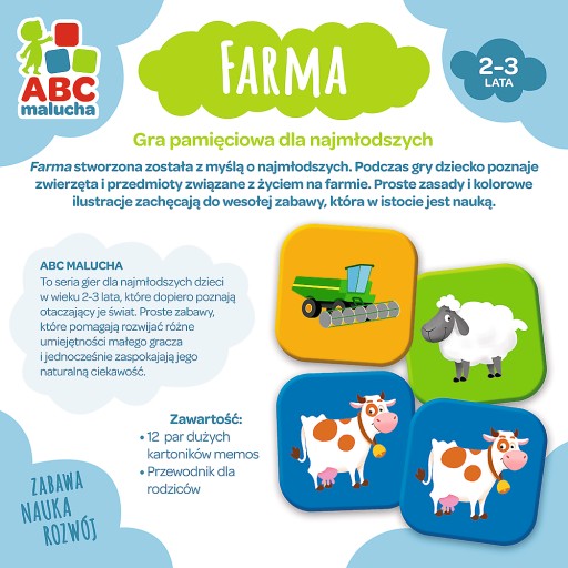 GRA EDUKACYJNA FARMA dla maluchów 2-3 lata