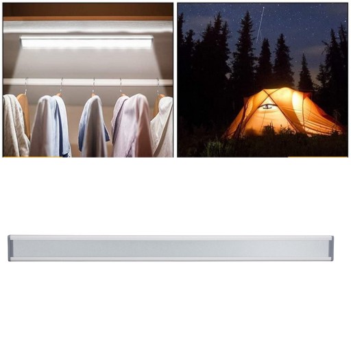 Listwa świetlna z czujnikiem ruchu 72 LED USB Ładowana magnetyczna nocna