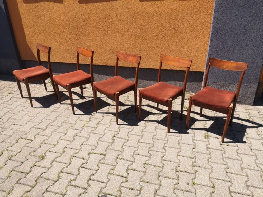 5 стульев - Дизайн PRL Vintage Mid Century PRL