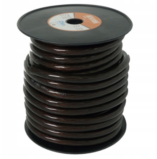 КАБЕЛЬ ШНУР ПИТАНИЯ 50MM2 0GA КОРИЧНЕВЫЙ OFC
