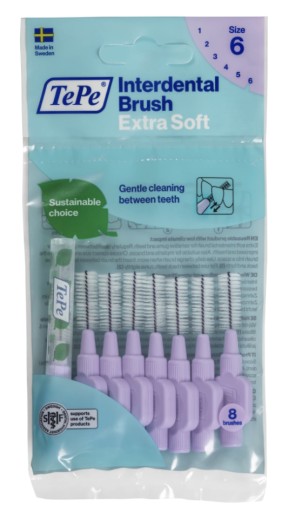 Межзубные щетки TePe ExtraSoft 1,1 мм 8 шт.