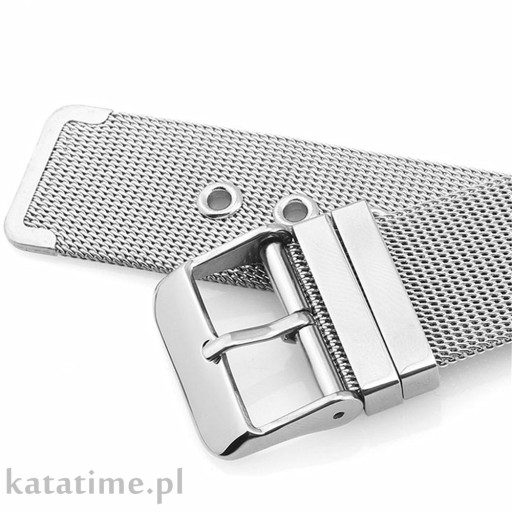 Bransoletka pasek do zegarka do smartwatcha mesh milanese 16 mm stalowa HIT