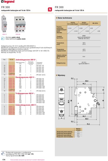 LEGRAND Wyłącznik nadprądowy TX3 1P C40A 403438