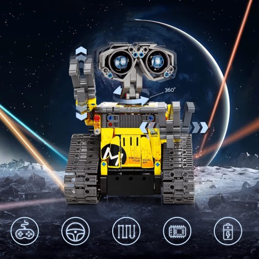 ZABAWKA KLOCKI CODE PROGRAMOWANY ROBOT RC 672 ELEMENTY APP KONTROLA + LED