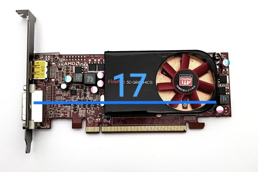 Графика AMD FirePro 3D V3800, DDR3, 512 МБ, DP/DVI