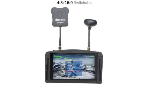 GOGLE FPV EACHINE 800x480 DVR 5.8G 40CH EKRAN 5