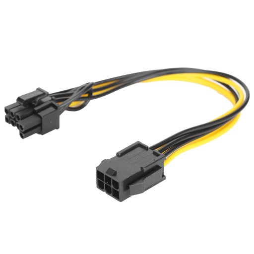 10 шт. адаптер PCIE с 6-контактного на 8 (6 2)-контактный