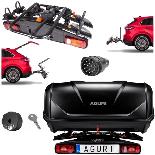 Platforma rowerowa Aguri Active Bike 2 na 2 rowery + BOX dedykowany