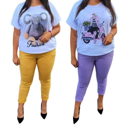 Spodnie gnieciuchy plus size kolory 3XL, 4XL, 5XL