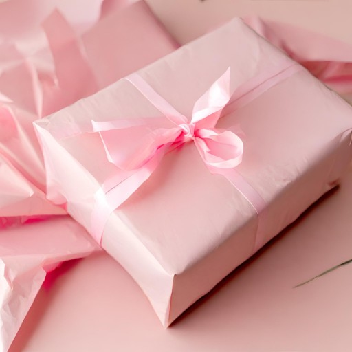 Гладкая папиросная бумага для упаковки подарков LIGHT PINK 50х70см 100 шт.