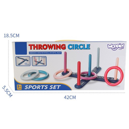 GRA SPORTOWA RZUCANIE OBRĘCZAMI DO CELU SERSO FUN THROWING CIRCLE WOOPIE