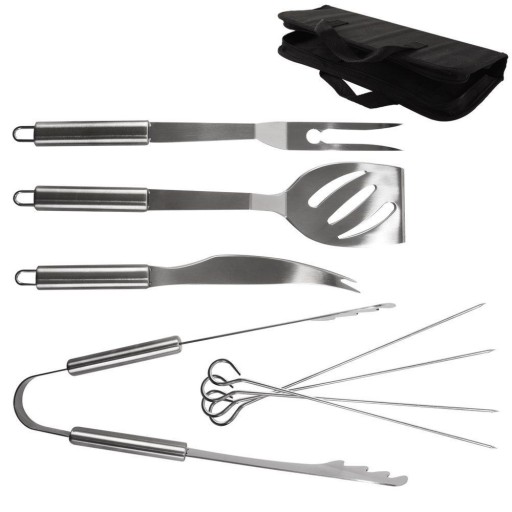 Посуда GRILL SET аксессуары для барбекю, набор стальной посуды