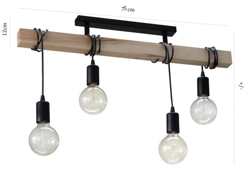 LAMPA PLAFON NA SUFIT DO KUCHNI ALTANY NA TARAS WISZĄCA NAD STÓŁ ŁAWĘ LED