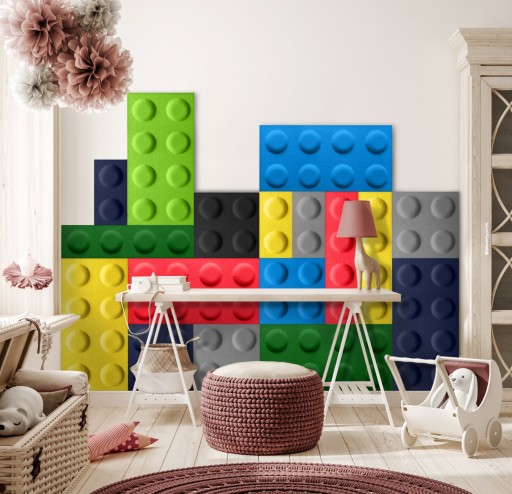 KKP Фетровый панель Folte KLOCEK 60x30 СИНИЙ soft