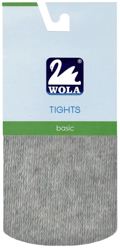КОЛГОТКИ WOLA ПЛОТНЫЕ, ХЛОПОК 140/146 ЯСЕНЬ