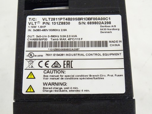 Falownik Danfoss VLT 2800 1,1 kW