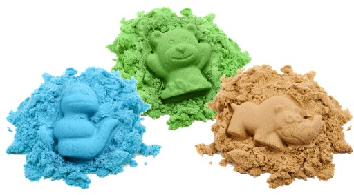 BibiMoon Kinetic Sand 3кг НАБОР ПЕСОЧНЫХ ФОРМ