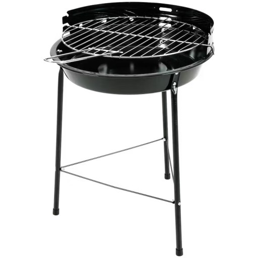 GRILL OGRODOWY TURYSTYCZNY PRZENOŚNY OKRĄGŁY WĘGLOWY KLASYCZNY KEMPINGOWY