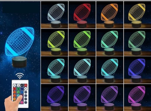 Настольная лампа Rugby Ball 16 цветов LED PLEXIDO