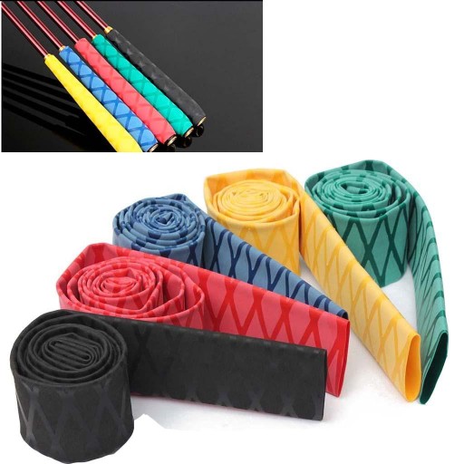 Waterproof Shrink Wrap Tubing Fishing Rod Handle Cork Black