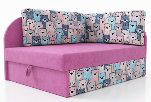 Винни-Пух, PINK + TEDDY BED раскладная детская кровать