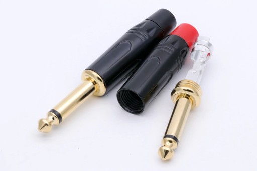 WTYK DUŻY JACK 6.3MM 2 POLA 2 PIN MONO NAKAMICHI HQ OFC CZARNY