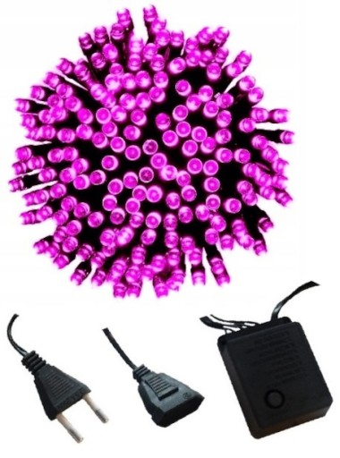 LAMPKI CHOINKOWE 200 LED ZEWNĘTRZNE GRUBY KABEL