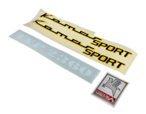 Наклейки Romet Komar Sport 2360 желтые S.T. набор