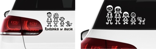 Naklejka Na Zamówienie RODZINA Dzieci WZORY *NA SZTUKI *WZORY *KOLORY