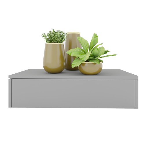 OLIWIA Подвесной шкаф 50см MATTE GREY Серый стол
