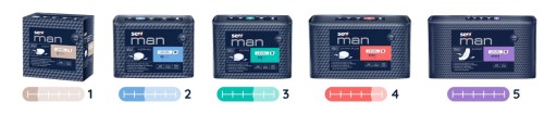 Вставки мужские урологические Seni Man Level 5 Супер, 15 шт. 9х40см