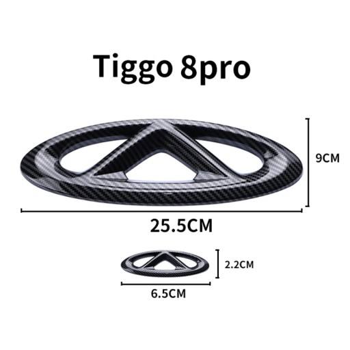 Логотип Chery Tiggo Tiggo 8 Pro 2023 2022 20-21 Черный значок, наклейка с логотипом и логотипом