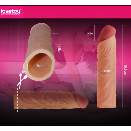 sex EXTENSION реалистичная крышка для ПЕНИСА